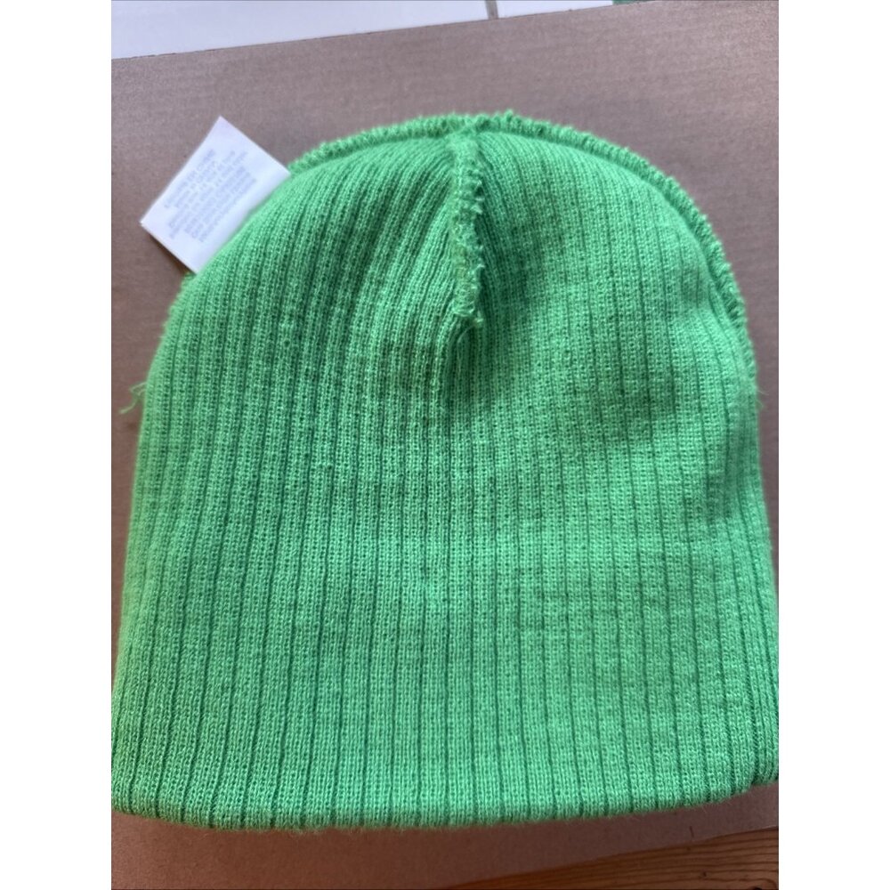 Super Mario Bros Luigi Beanie Hat OS 14+ Unisex Green - Picture 4 of 7